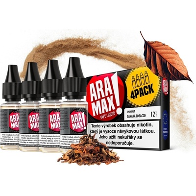 Aramax 4Pack Sahara Tobacco 4 x 10 ml 18 mg