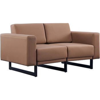 RFG Диван RFG Toledo, двуместен, екокожа, метална основа, кафяв (4030140235)