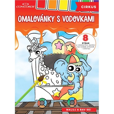 Concorde Vymaľovánky s vodovkami Cirkus