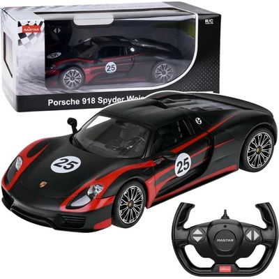 Rastar RC auto PORSCHE 918 Spyder Performance čierne 1:14