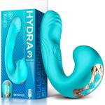 INTOYOU Hydra Vibe with Pulsation and Clitoris Stimulating Tongue 3 Motors Turquoise