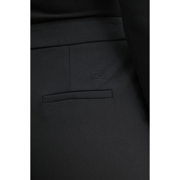 Karl Lagerfeld Панталон Karl Lagerfeld в черно с широка каройка, с висока талия A1W10135 (A1W10135)