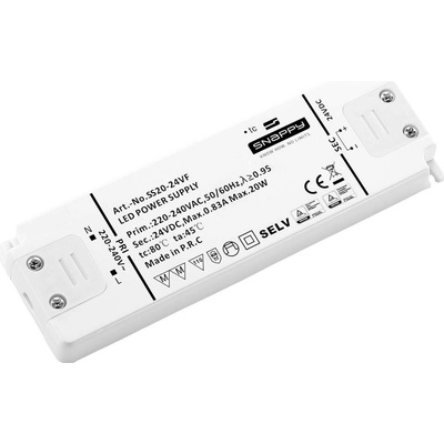 Dehner Elektronik SS 20-24VF napájecí zdroj pro LED konstantní napětí 20 W 0.83 A 24 V/DC schválení nábytku , ochrana pr