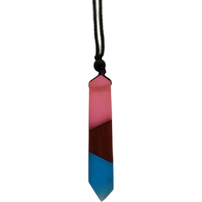 Miranda Přívěsek Resin Wood ES175 Blue-Pink
