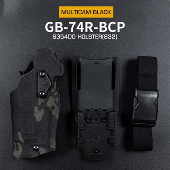 Wosport s pojistkou 6354 DO Glock 17 se svítilnou MC black