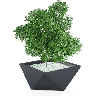 MONUMO Designový květináč VENDETTA 30cm antracit VENDETTA-ANTR