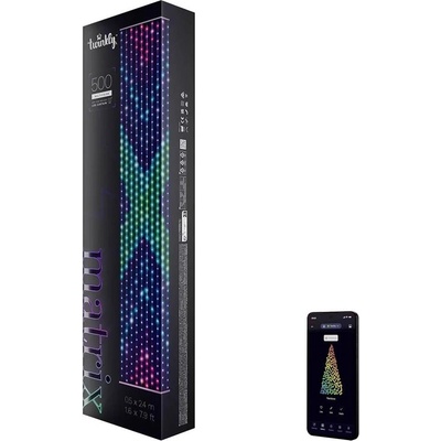 Twinkly Twinkly TWW500STP-TEU - LED RGB Stmívatelný vánoční závěs MATRIX 500xLED Wi-Fi TW0060