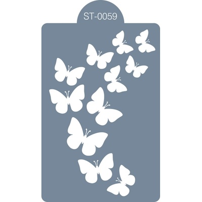 Cukrářská šablona (stencil) - Letící motýli