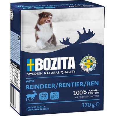 Bozita Dog kousky v želé se sobím mäsom 370 g