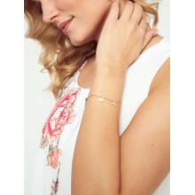 Gold plated bracelet Yups dbi0469. R06 biela oranžová One size Yups 5904882004444