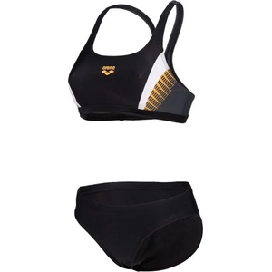 arena threefold two pieces black/asphalt/white m - uk34