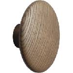 Muuto Кука за стена Dots Wood 9 см тъмнокафява (03329)