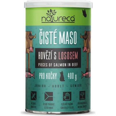 Natureca Hovädzie s lososom 12 x 400 g