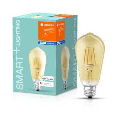 OSRAM Smart+ BT FIL източник на светлина edison, DIM, 6W, 2700K, E27, интелигентен източник на светлина, управляван от смартфон/приложение (l4058075208605)