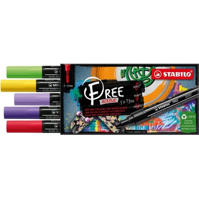 Stabilo T300 Vibrant 5 ks