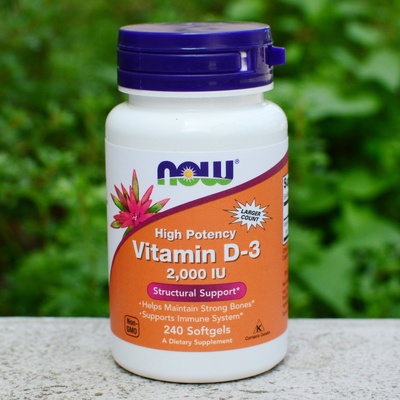 Now Foods Vitamín D3 2000 IU 240 softgel kapsúl