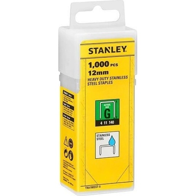 STANLEY TRA708SST-0 spony 12mm typ G, HEAVY DUTY, nerez, bal.1000ks
