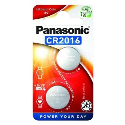 Panasonic CR2016 3V литиева клетка с копчета 2бр/опаковка CR2016L-2BP-PAN (CR2016L-2BP-PAN)