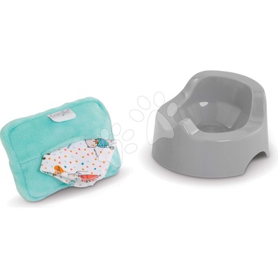 Corolle Nočník s utierkami Potty & Baby Wipe