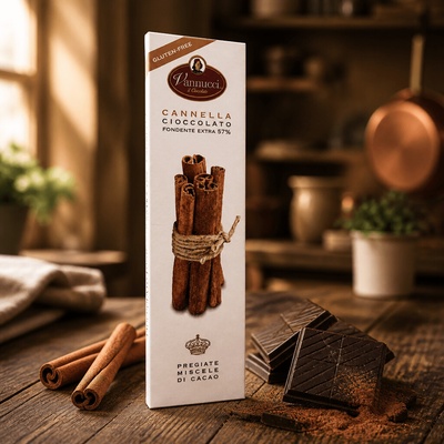 Vannucci Cannella extra horká 57% so škoricou 100 g