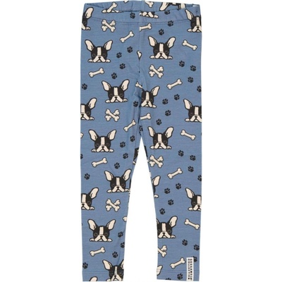 Geggamoja Bambusové dětské legíny Blue Bulldog