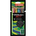 STABILO Зелени цветове Arty 12бр. комплект цветни моливи 6019/12-1-20 (6019/12-1-20)