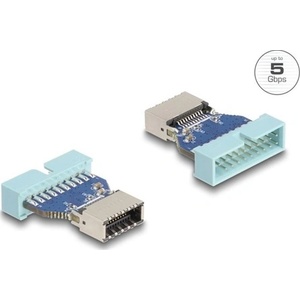 Delock USB 3.0 конектор с 19 пина - USB-E A Key M/F адаптер (67131)