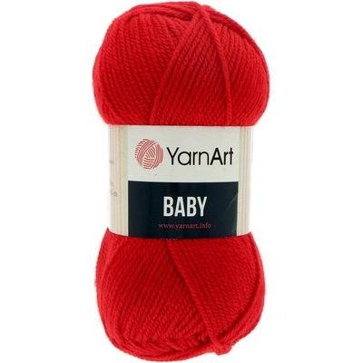 YarnArt Baby 576 tmavá červená