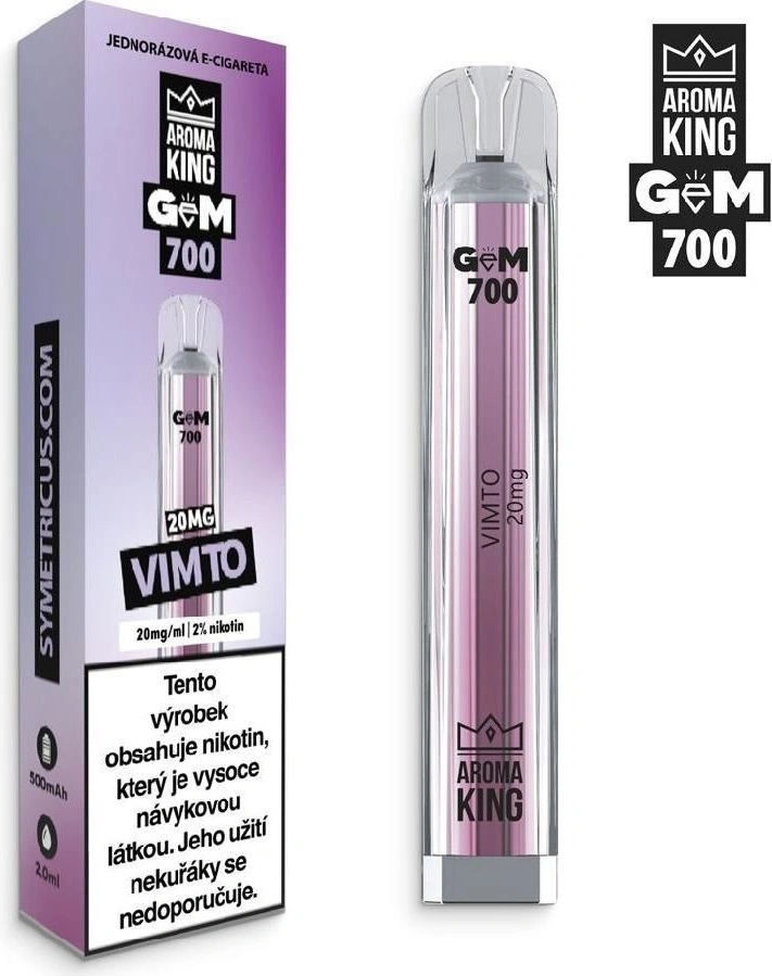 Aroma King Gem Bar Vimto 20 mg 700 potáhnutí od 89 Kč