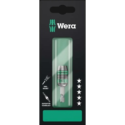 Wera 887/4 RR SB Univerzální držák Rapidaptor s kruhovým magnetem 1/4" x 57 mm 073511