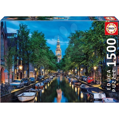 Educa Amsterdamský kanál za soumraku 1500 dílků