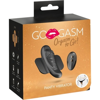 GoGasm Panty - акумулаторен, радио клитор стимулатор (черен)
