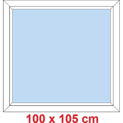Soft Plastové okno 100x105 cm FIX neotevíravé