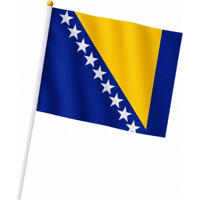WARAGOD Mávacia vlajka 30 x 40 cm, Bosna a Hercegovina