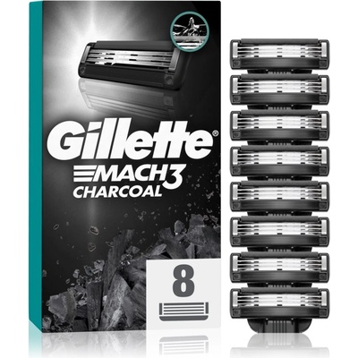 Gillette Mach3 Charcoal Резервни остриета 8 бр