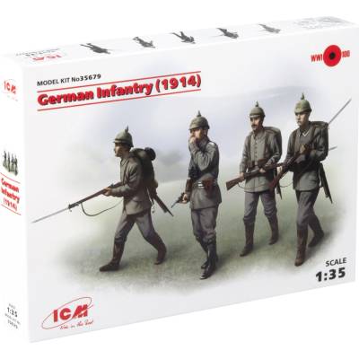 ICM German Infantry 1914 4 figúrky 1:35