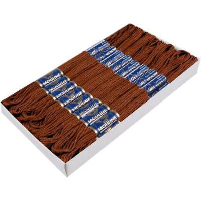 Stoklasa Příze vyšívací Mouline Niťárna Balení: 24 ks, Varianta: 7882 Leather Brown 7882 Leather Brown
