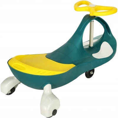 KIK Gravitačná horská dráha svietiace LED kolesá zelená žltá