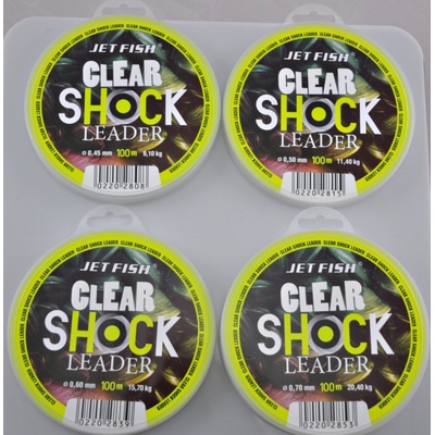 Jet Fish Clear Shock Leader 100 m 0,6 mm 15,7 kg