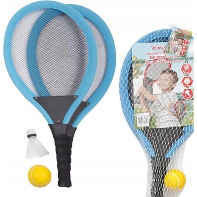 Woopie set 2v1 bedminton a tenis Modrá
