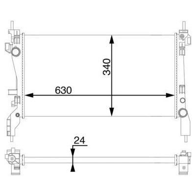 Chladič, chlazení motoru MAHLE CR 1122 000S CR 1122 000S