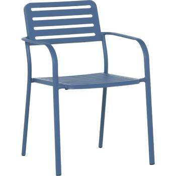 Carmen Метален градински стол wase - тъмносин (3535128)