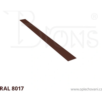 Brons Rovinný plech 150 x 2000 mm hnědá