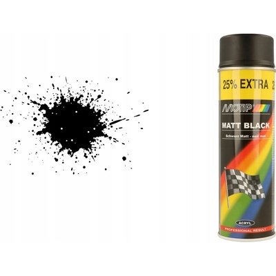 MOTIP akrylový lak čierny matný 500ml sprej