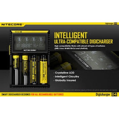 Nitecore Digicharger D4 Nabíječka univerzální s LCD
