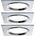Paulmann 92696 - К-кт 3xLED/8W Димируема лампа за вграждане DICE 230V (W4753)