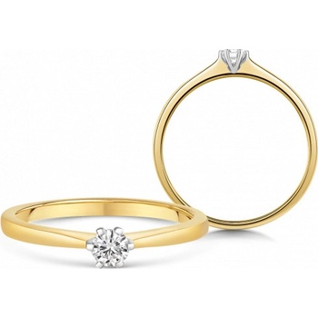 Sofia Diamonds zlatý zásnubný prsteň s diamantom UDRG46873Y H 1