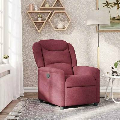 vidaXL 4015599 Polohovací vínové textil