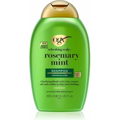 OGX Rosemary Mint čistiaci šampón pre mastnú pokožku hlavy 385 ml
