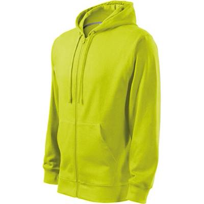 MALFINI® mikina Trendy Zipper Color limetková